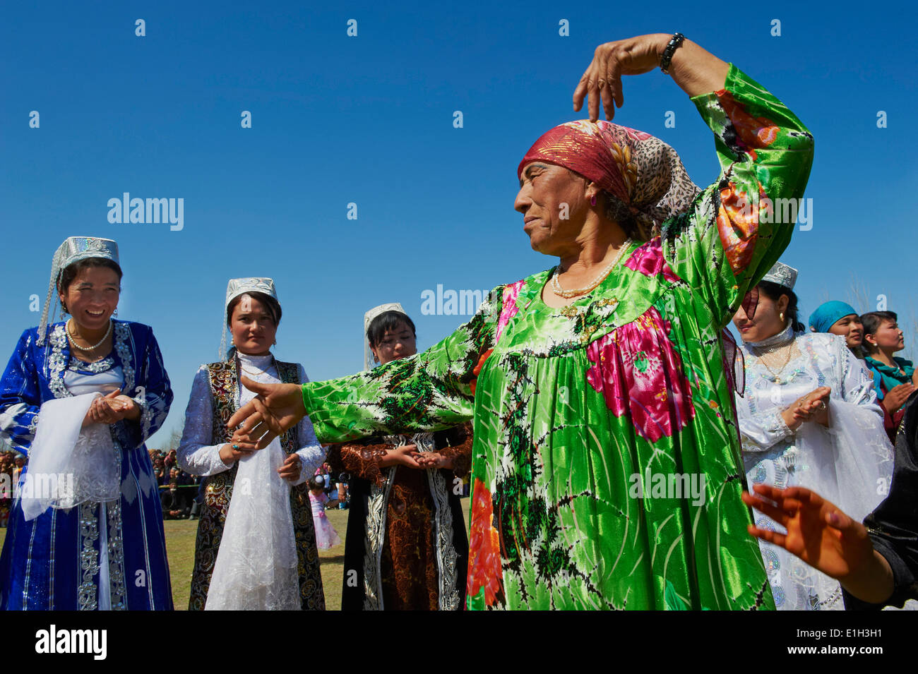 L'Ouzbékistan, Karchi Norouz, spring festival Banque D'Images
