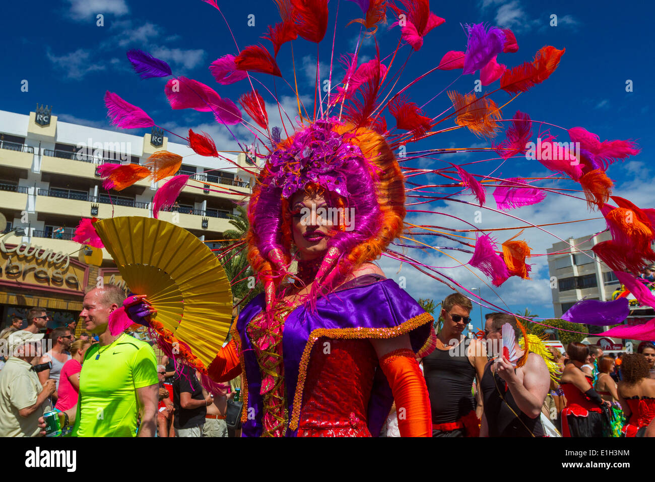 Gay Pride Parade 2014 Maspalomas Banque D'Images