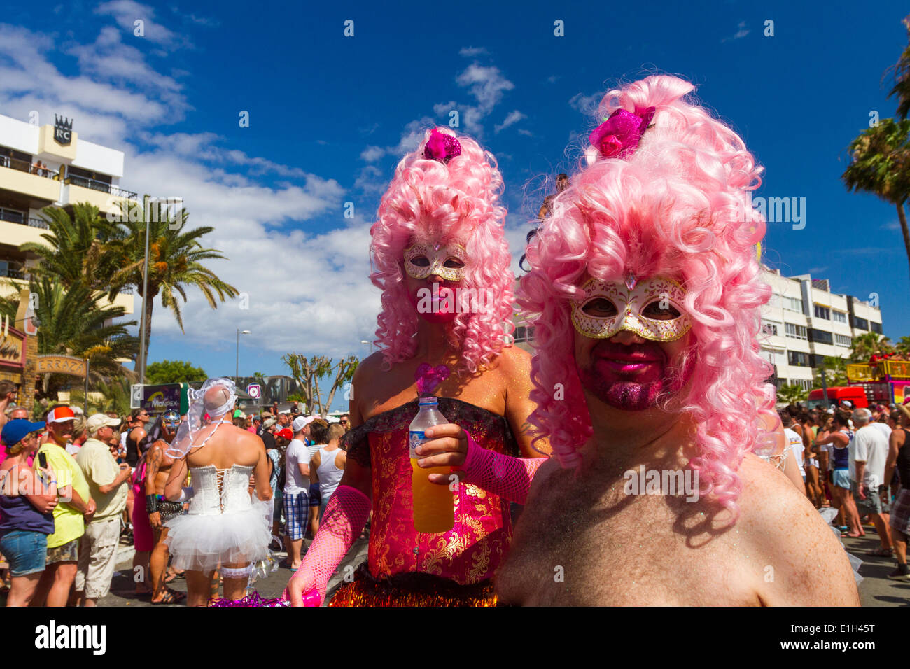 Gay Pride Parade 2014 Maspalomas Banque D'Images