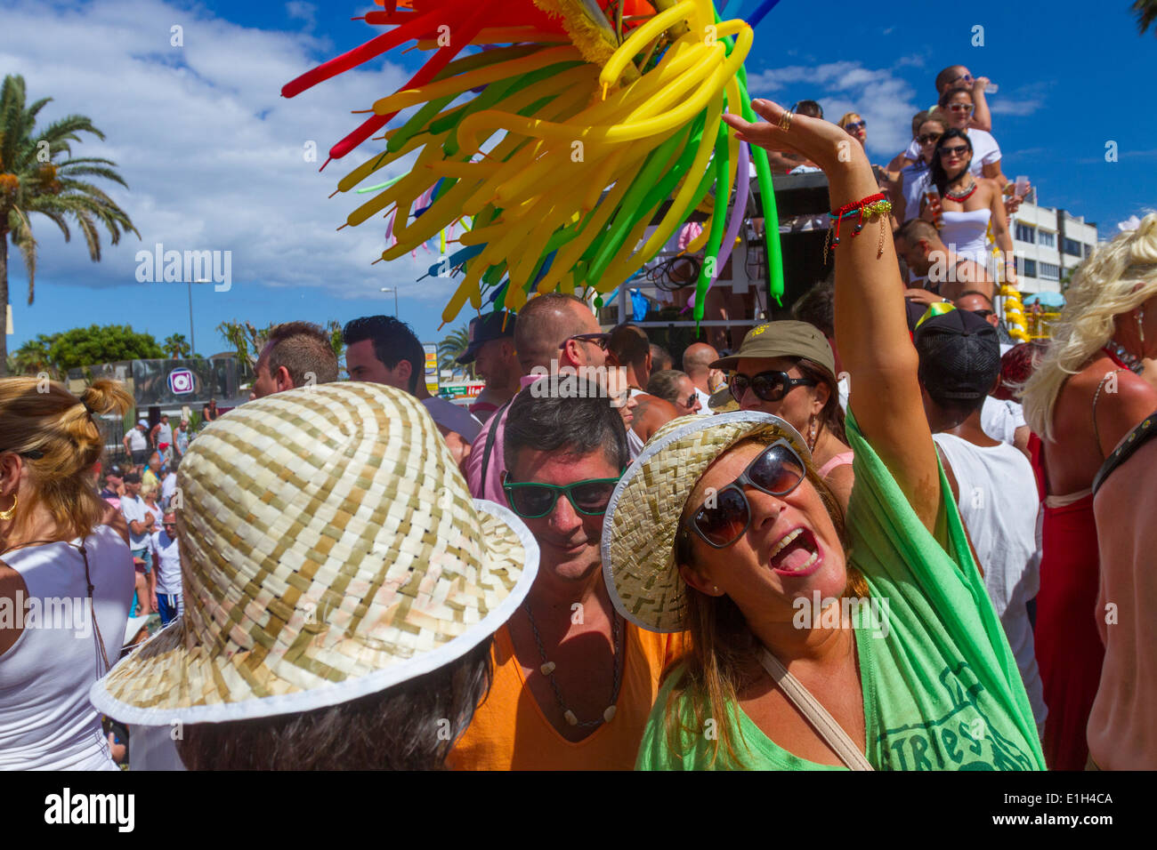 Gay Pride Parade 2014 Maspalomas Banque D'Images