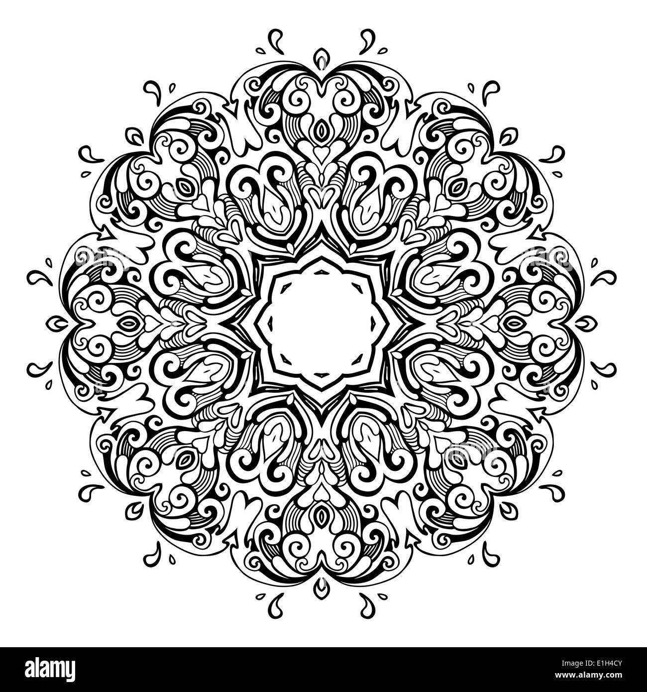 Mandala. Indian motif décoratif. Banque D'Images