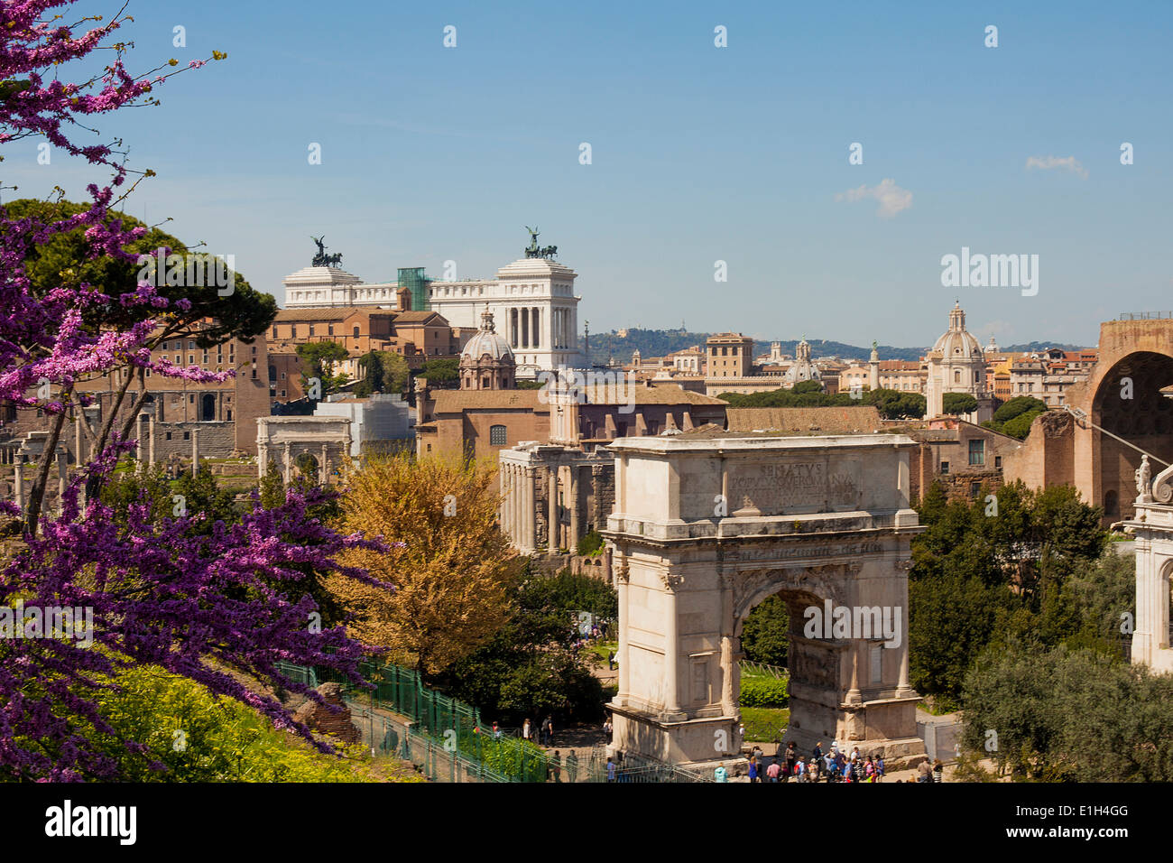 Monuments historiques, Rome, Italie Banque D'Images