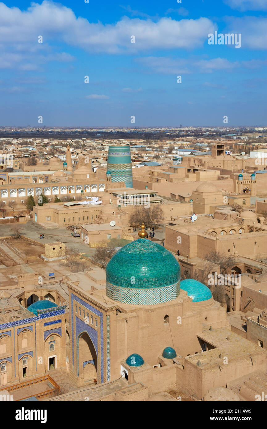 L'Ouzbékistan, Khiva, UNESCO World Heritage, vue générale Banque D'Images