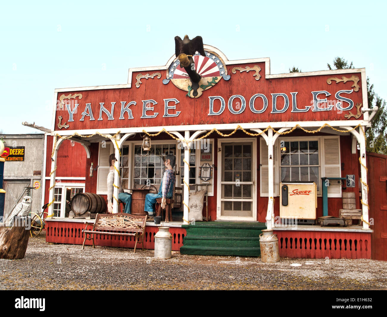 Yankee Doodles boutique de souvenirs près de Slyvan Beach, New York Banque D'Images