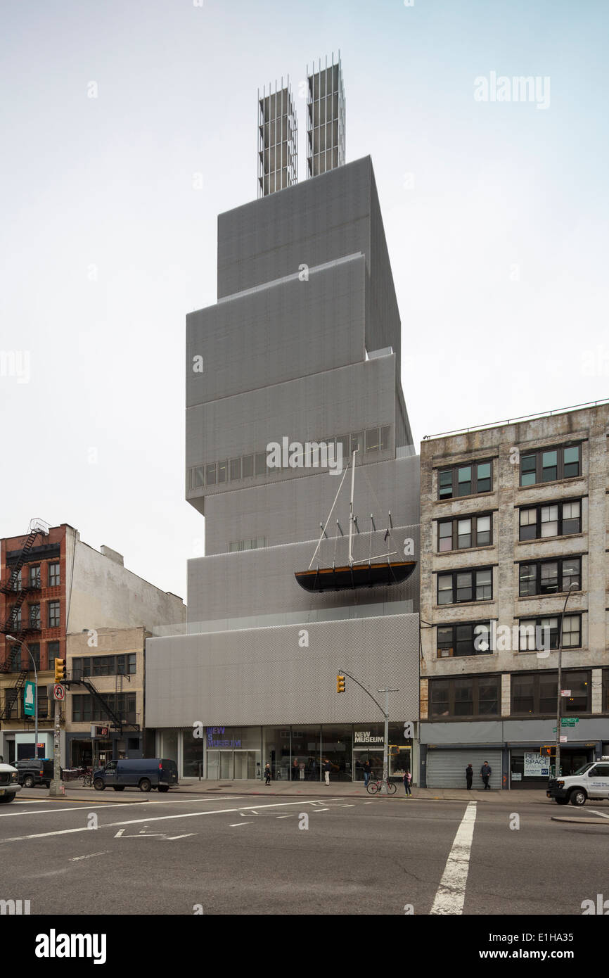 Le nouveau musée d'Art Contemporain, 235 Bowery, Manhattan, New York City, USA Banque D'Images