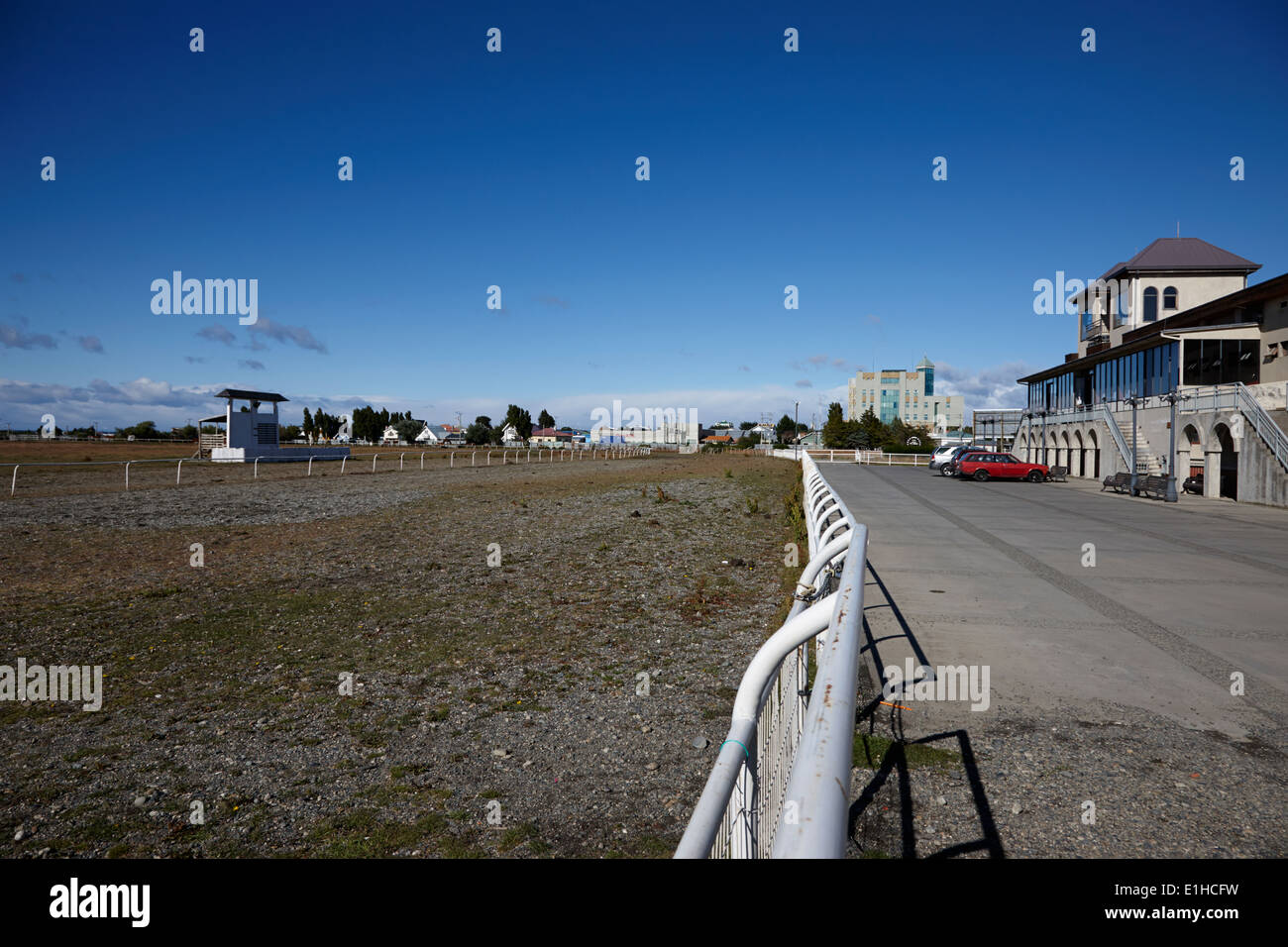 Club Hipico horseracing track Punta Arenas Chili Banque D'Images