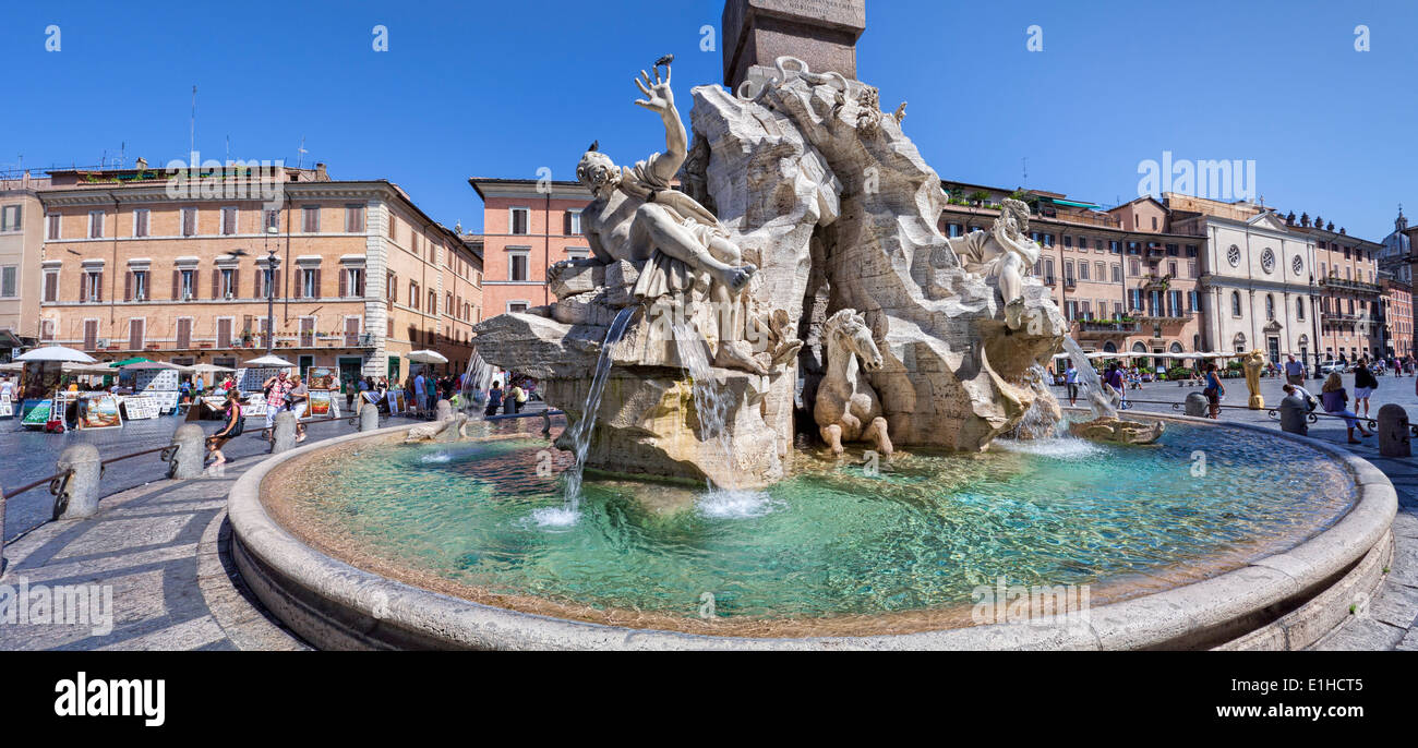 Piazza Navona Rome Italie Banque D'Images