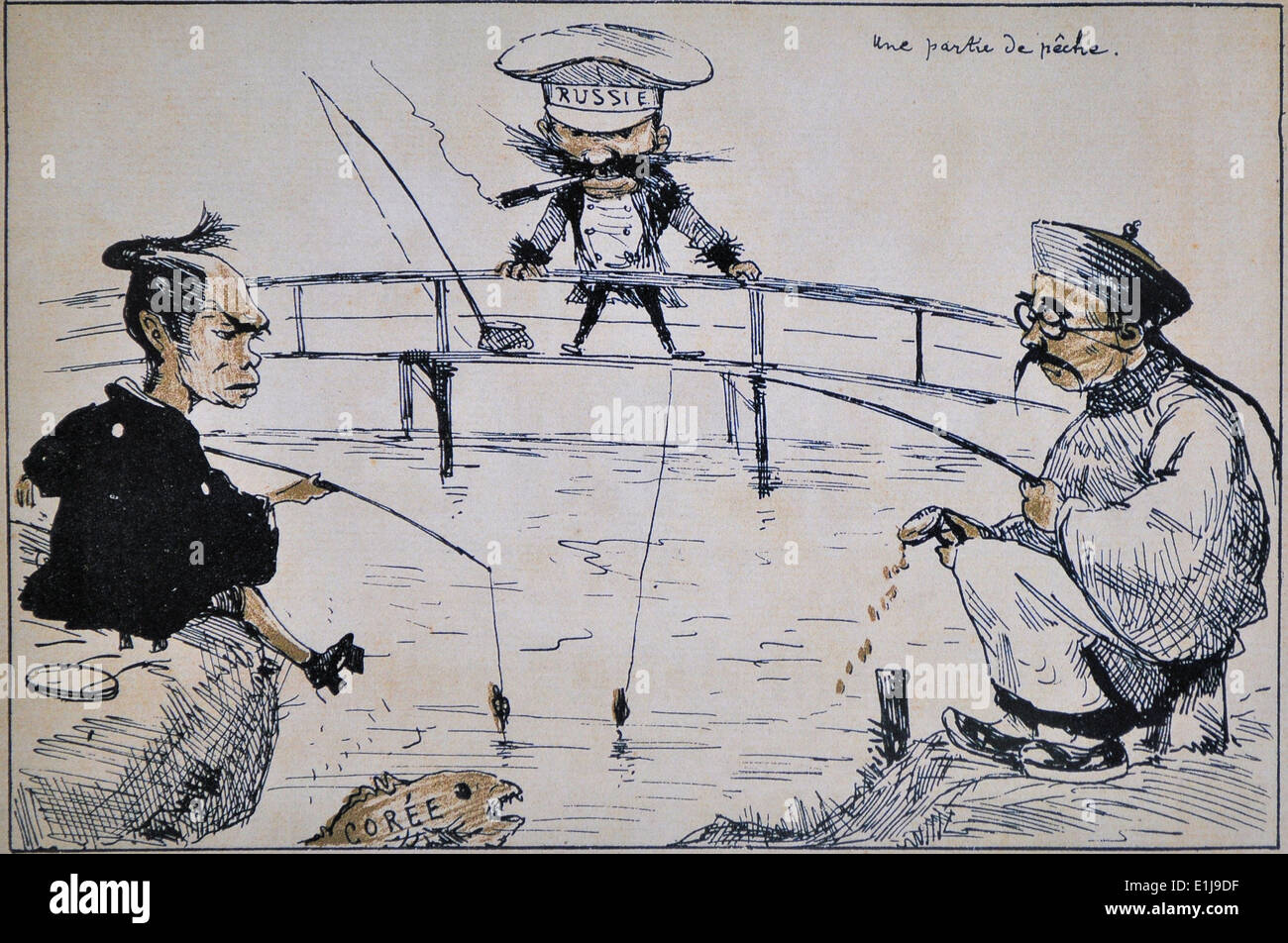 Caricature de Georges Ferdinand Bigot Banque D'Images