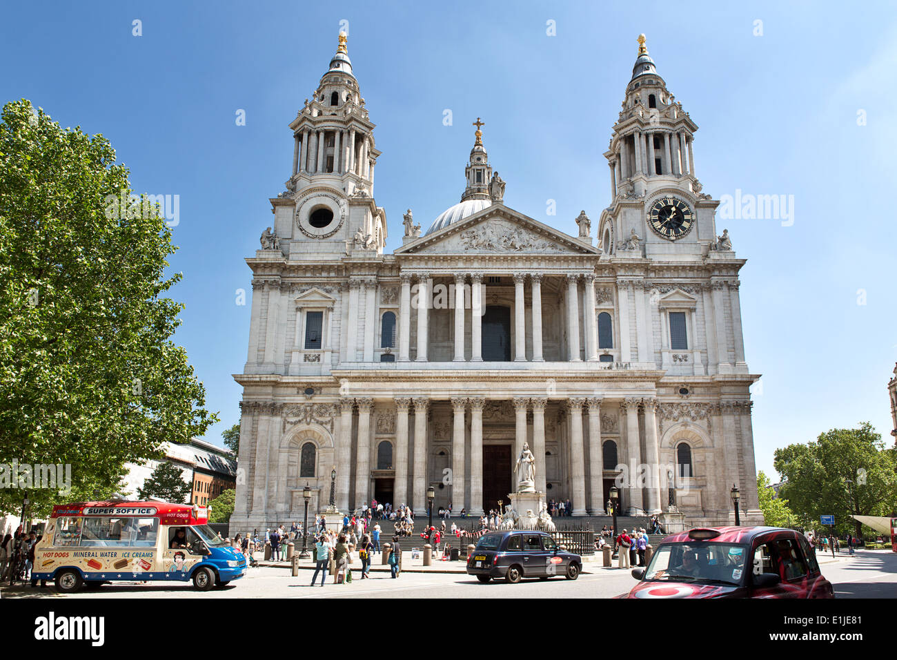 La Cathédrale St Paul à Londres. Banque D'Images