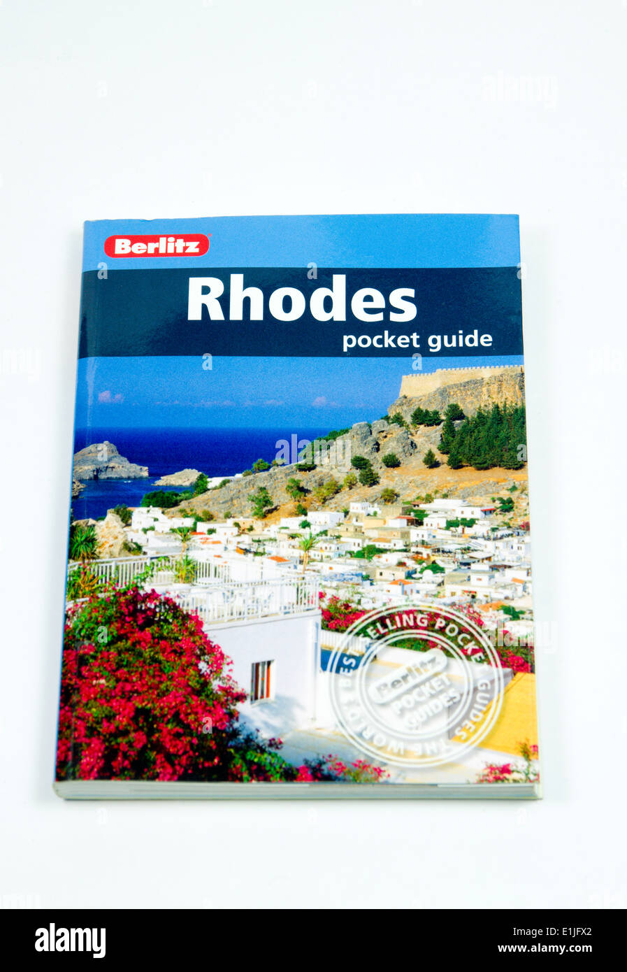 Marque Berlitz guide pour l'île de Rhodes, Grèce. Banque D'Images