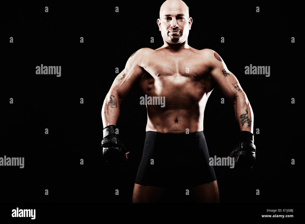 Man bodybuilding Banque D'Images