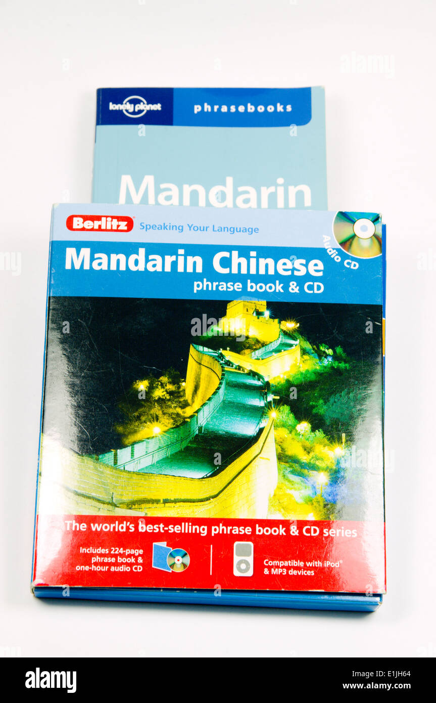 Chinois mandarin Phrase Books. Banque D'Images