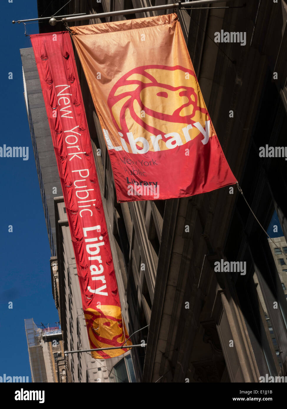 Mid-Manhattan Library, 455 Fifth Avenue at 40th Street, NEW YORK CITY Banque D'Images