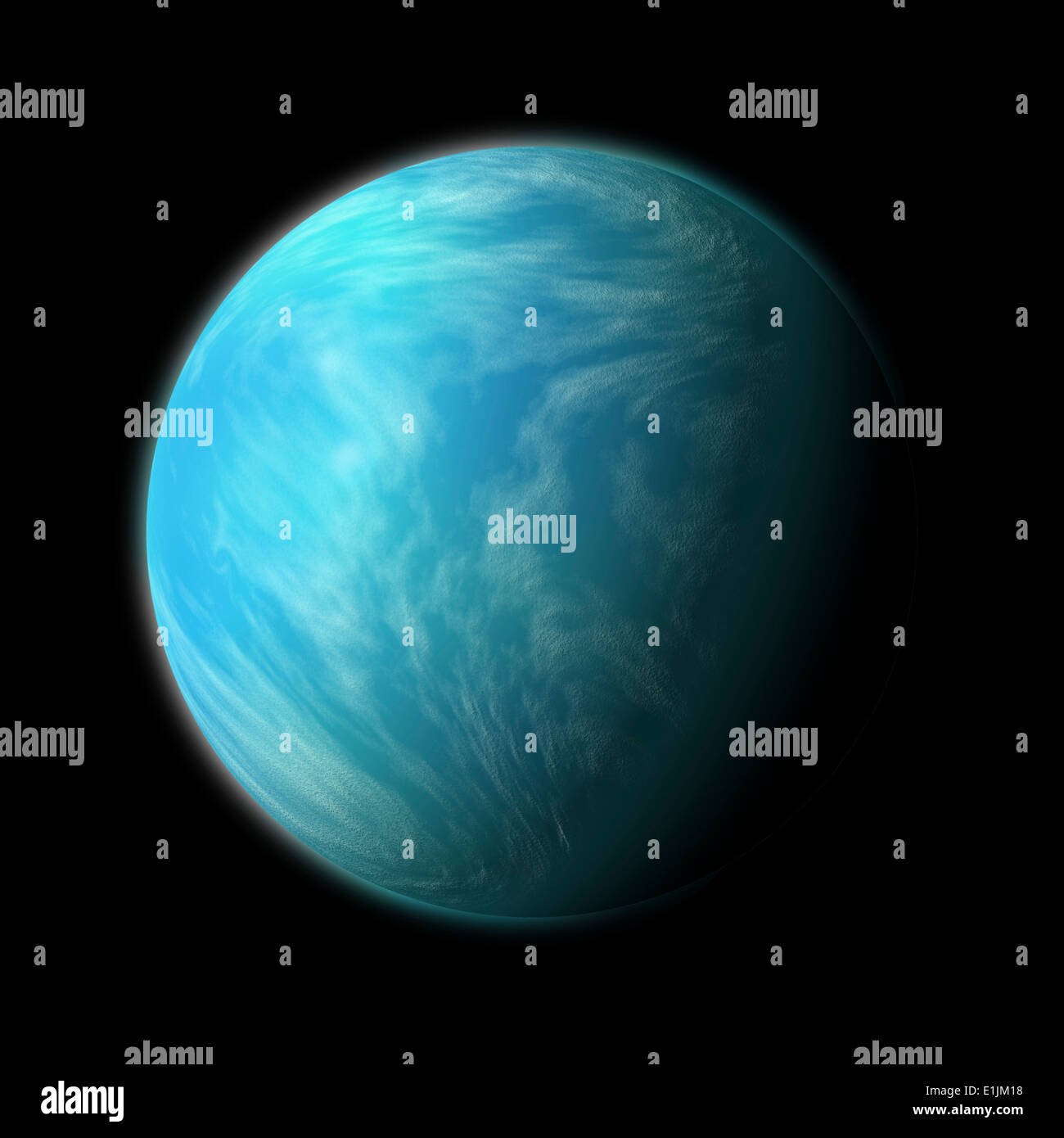 L'inscription de l'artiste de Kepler 22b. Banque D'Images