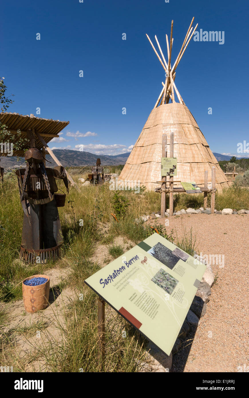 Elk203-1556v Canada, de la Colombie-Britannique, Okanagan Valley, Osoyoos, Nk'Mip Desert Cultural Centre Banque D'Images