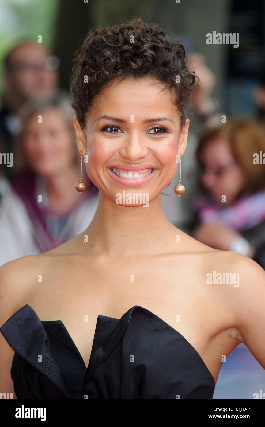 Gugu Mbatha-Raw arrive pour le UK premiere de Belle. Banque D'Images