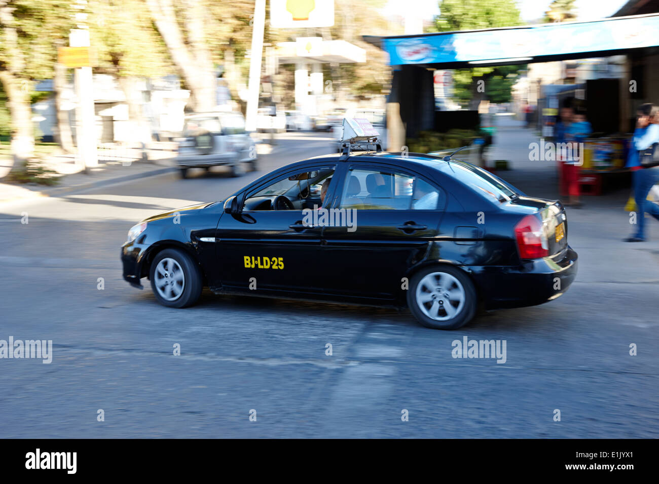 Colectivos taxi cab le centre-ville de constitucion chili Banque D'Images