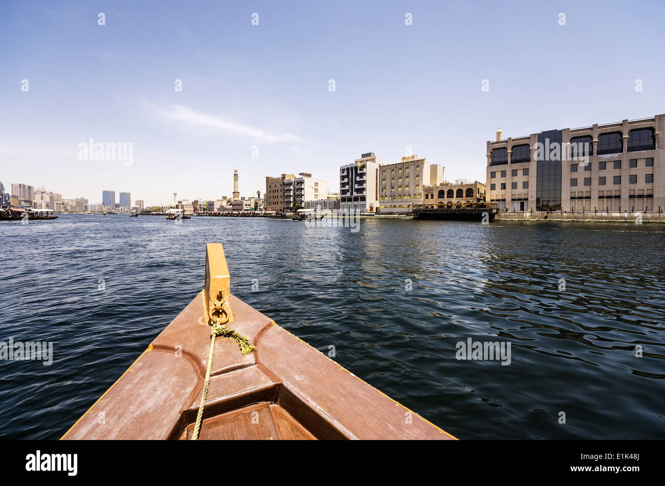 Émirats Arabes Unis, Dubai, voile sur le ruisseau Banque D'Images