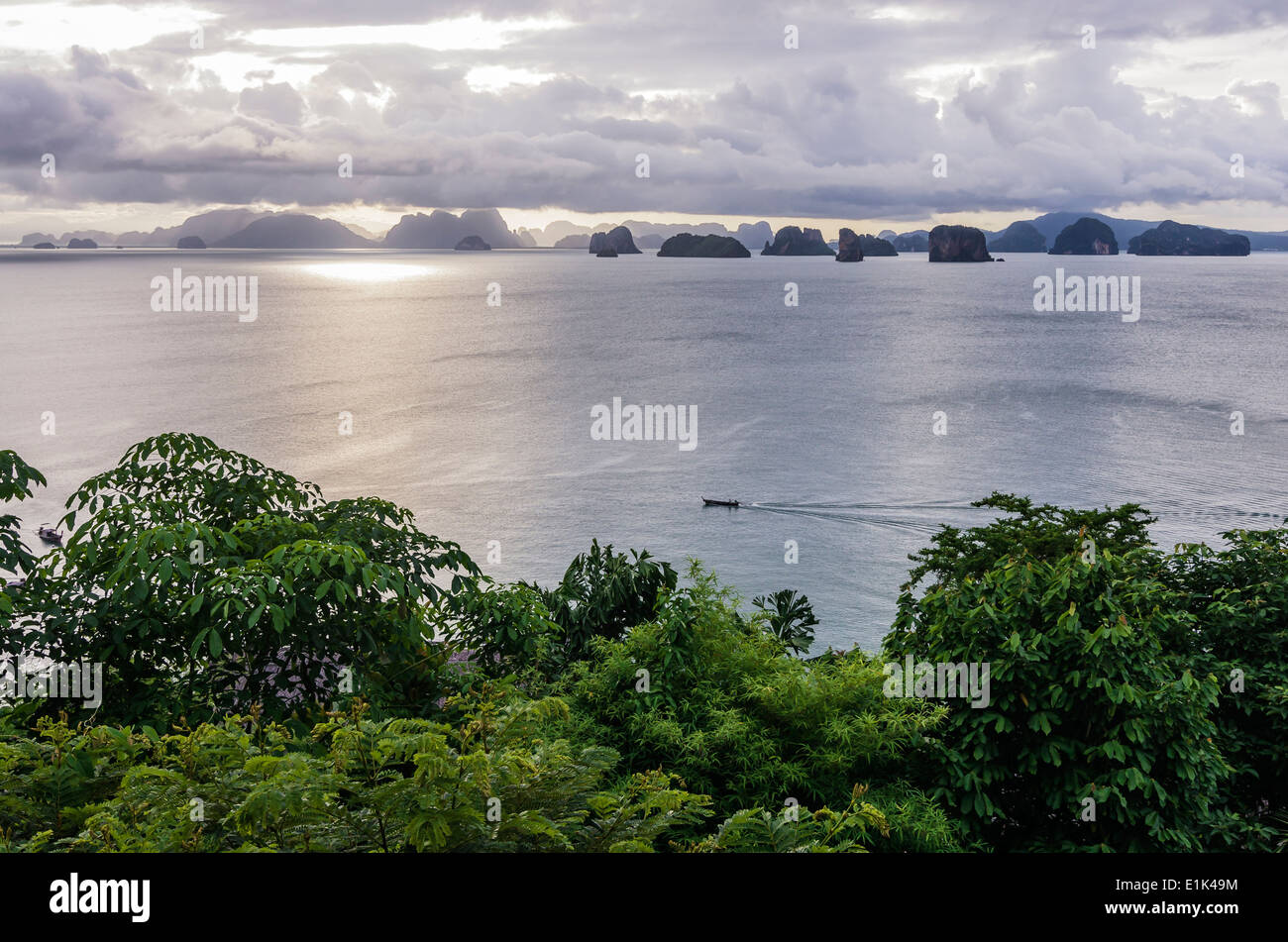 La Thaïlande, Ko Yao Noi, la mer d'Andaman Banque D'Images