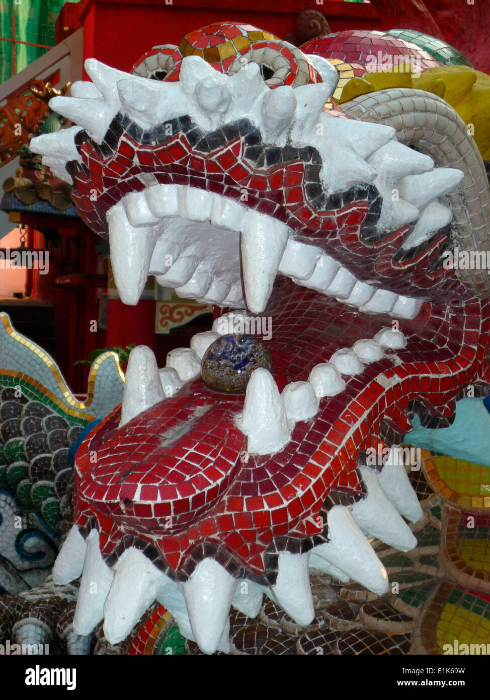 Tête de dragon dans la vie du Club de la garde, Repulse Bay Banque D'Images