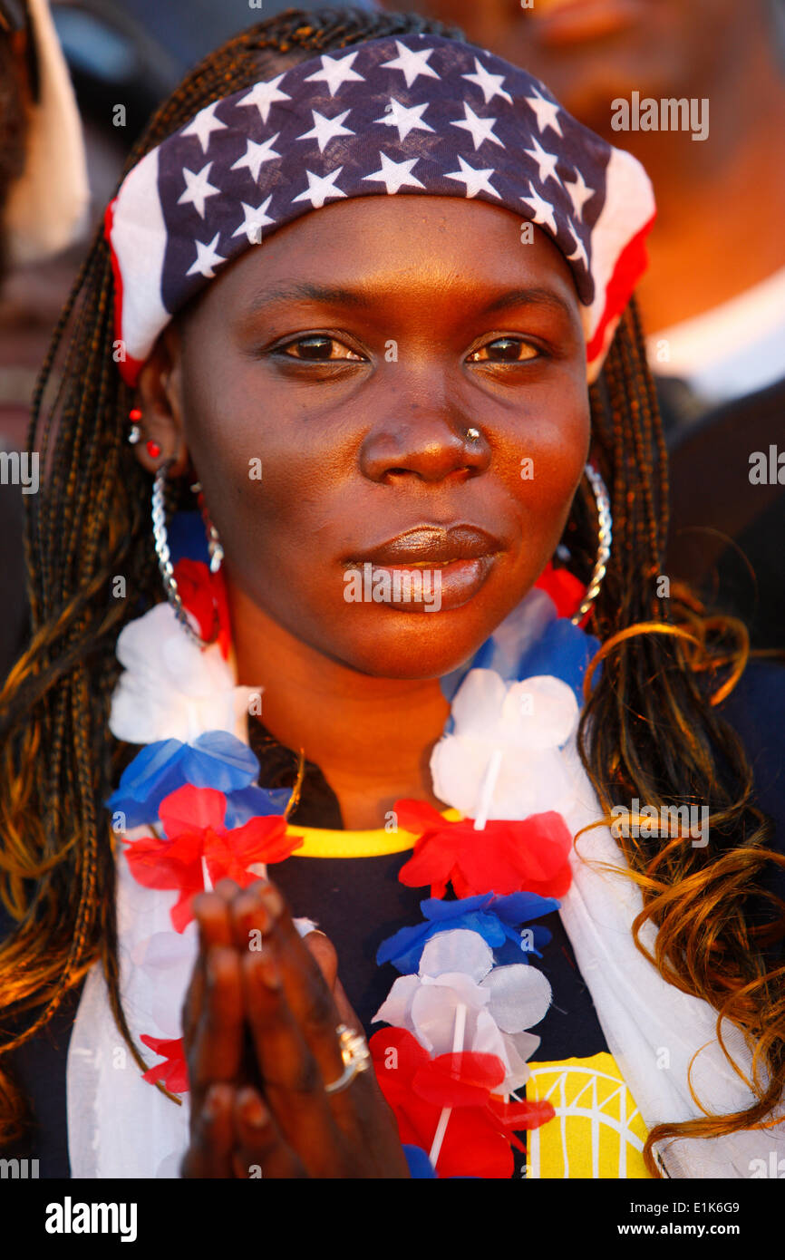 Journée mondiale de la jeunesse. Pilgrim de États-unis. Banque D'Images