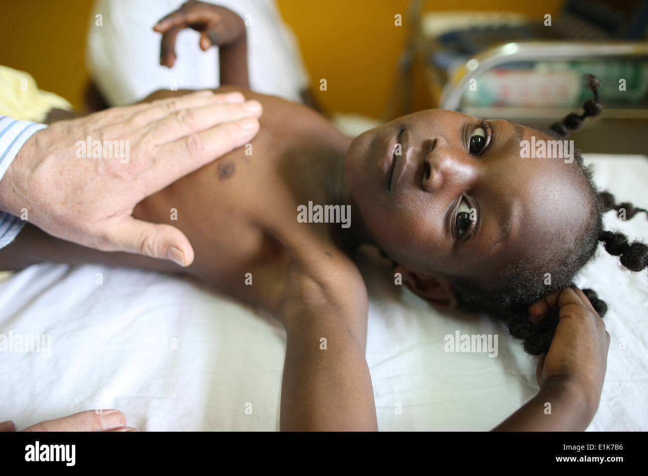 L'hôpital de Brazzaville. Scan cardiaque Banque D'Images