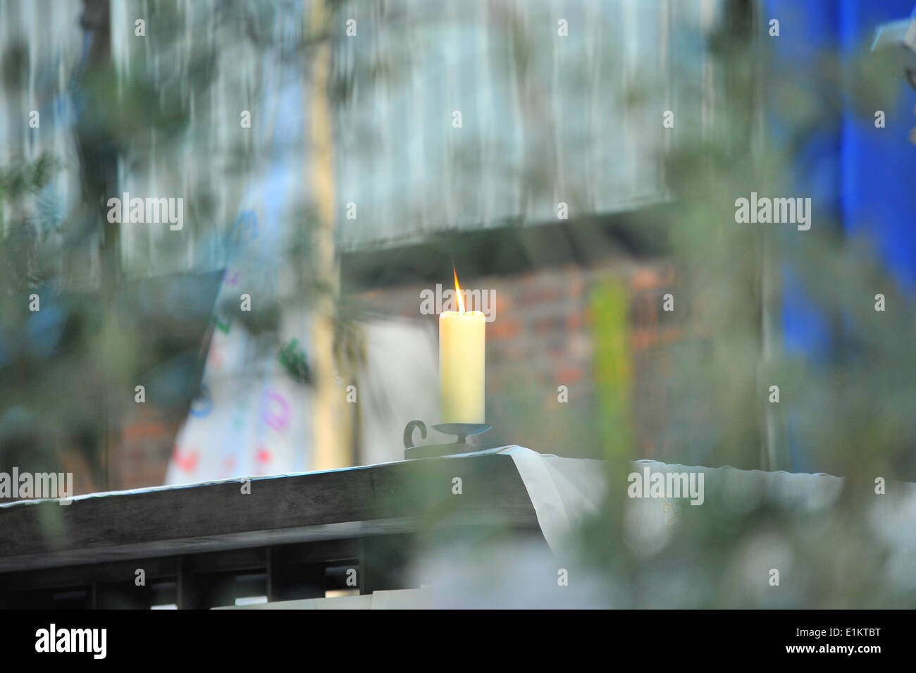 Bougie d’autel Banque D'Images