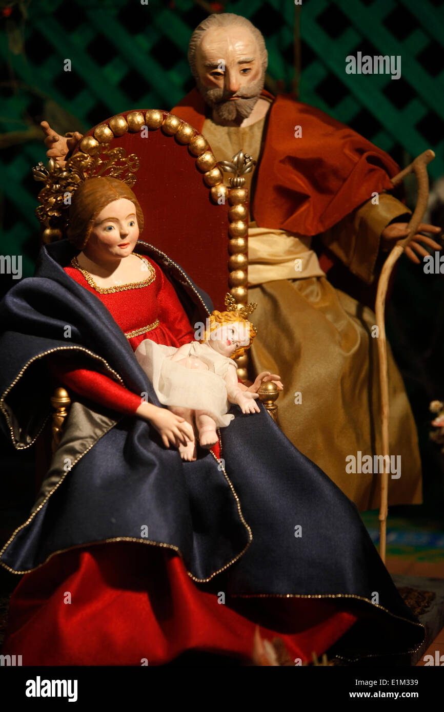 Crèche napolitaine historique Banque D'Images