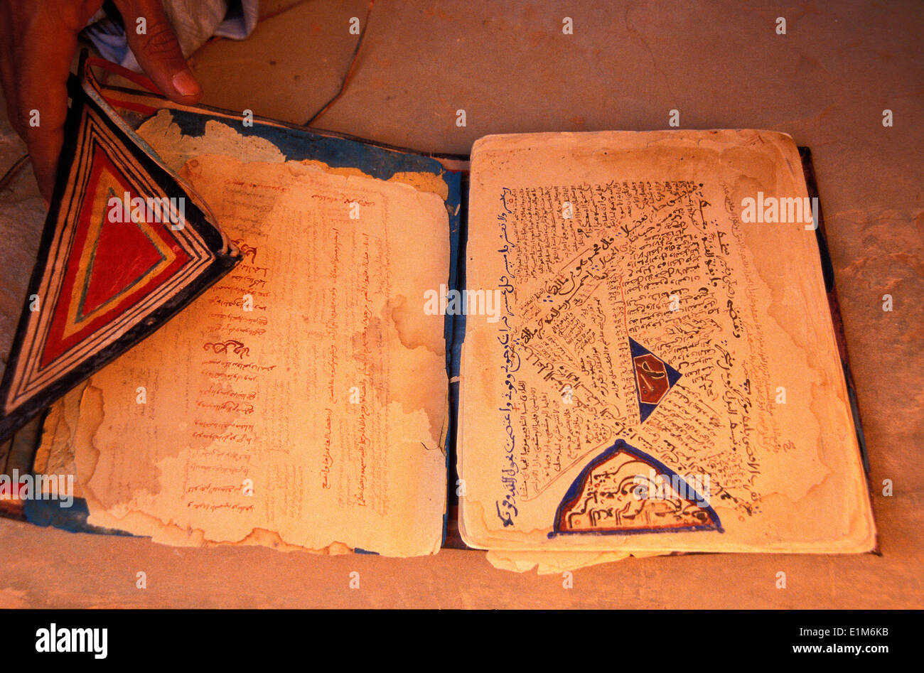 Vieux manuscrits coraniques Banque D'Images