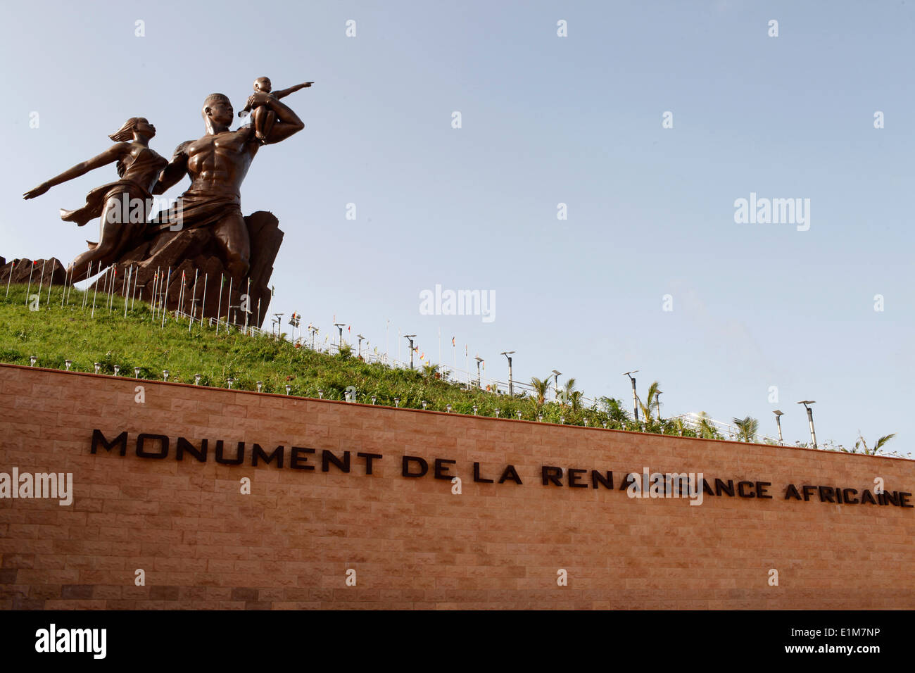 Monument de la Renaissance africaine conçu par l'ancien président Karim Wade Banque D'Images