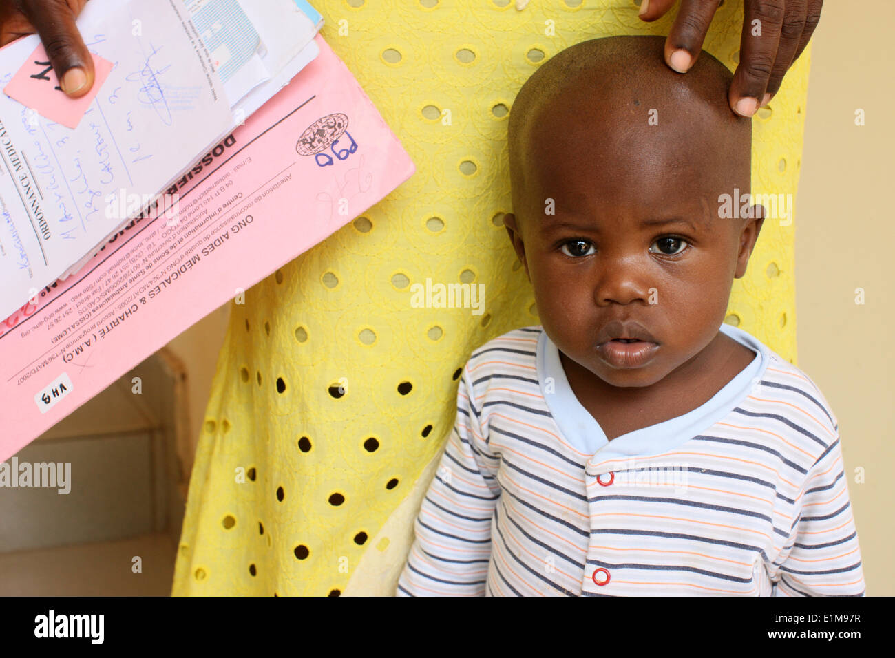 Centre médical pour les patients VIH +. Banque D'Images