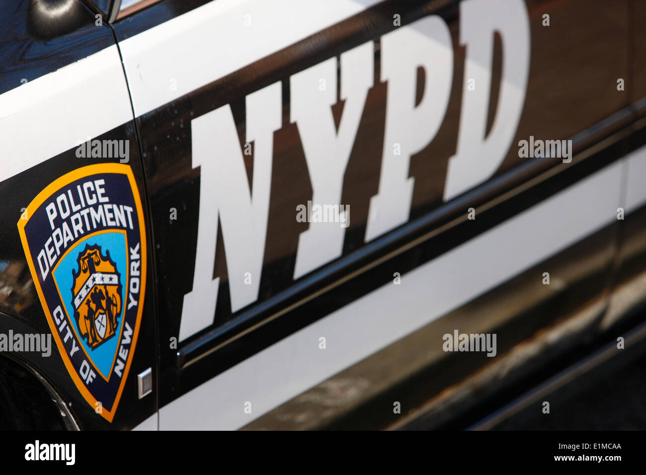 Voiture de police de New York Banque D'Images