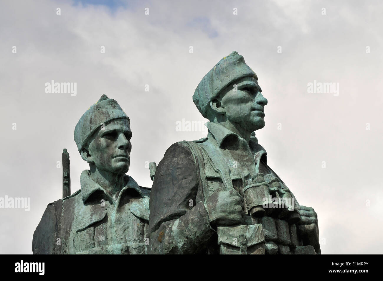 Hommage au Commando Spean Bridge près de Fort William. Banque D'Images