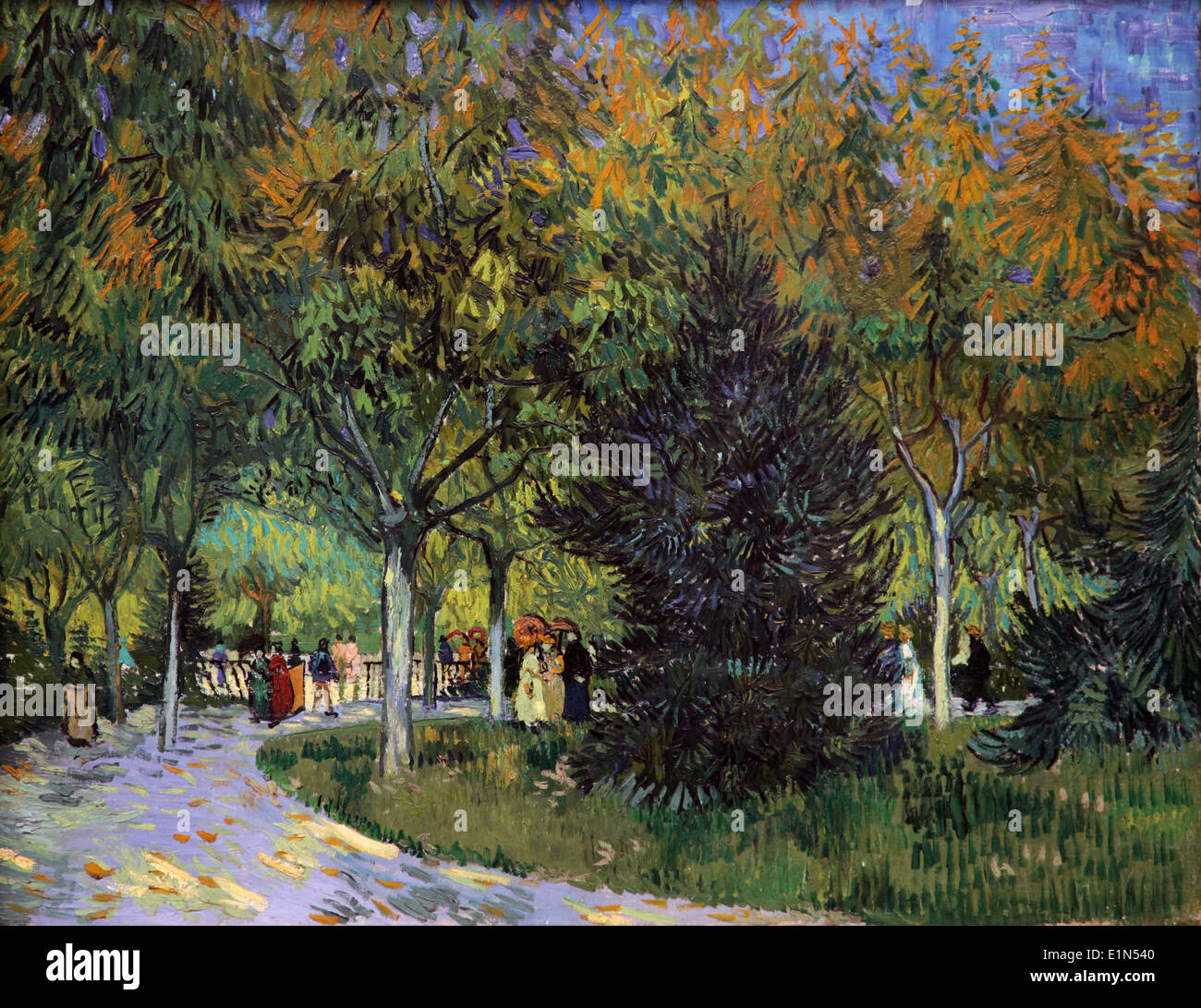Vincent van Gogh.path dans le parc.septembre 1888 Banque D'Images