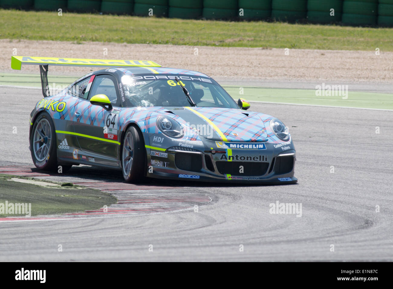 Porsche 911 GT3 Cup d'Antonelli Motorsport équipe, entraînée par PIETRO NEGRA (ITA), la Porsche Carrera Cup, Banque D'Images