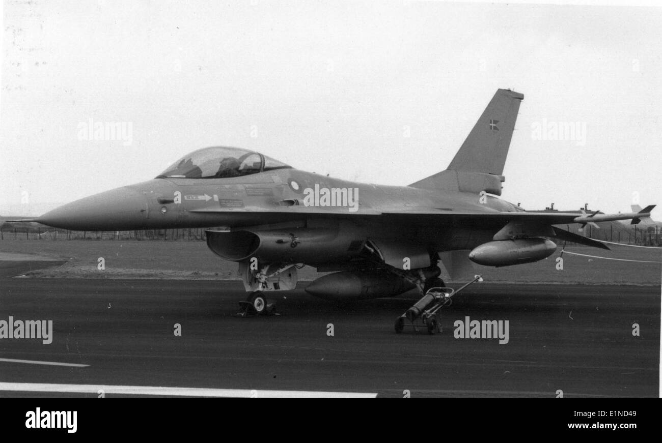 General Dynamics F-16A, E-181, Danois AF Banque D'Images