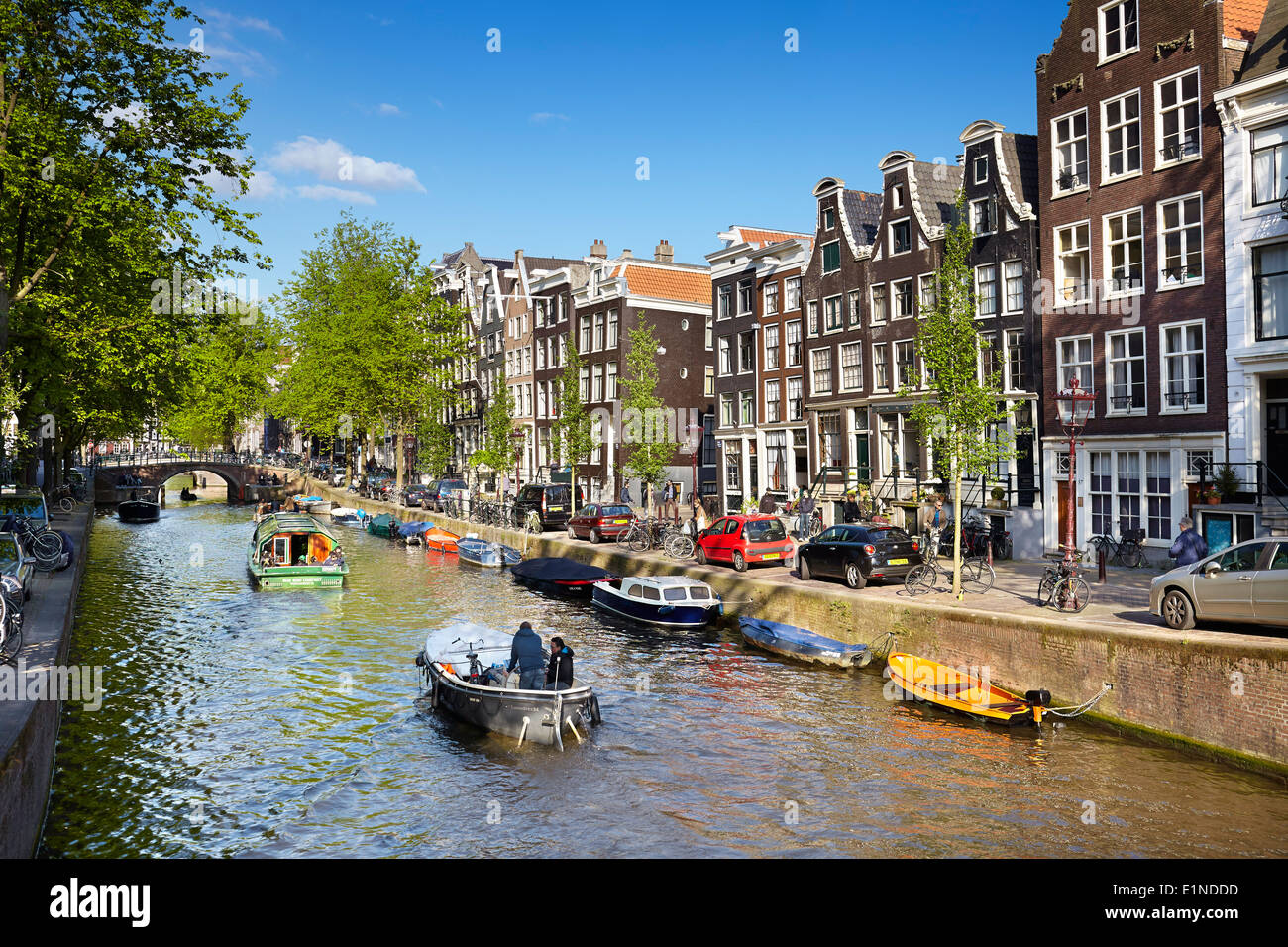 Canal Amsterdam - Hollande Pays-Bas Banque D'Images
