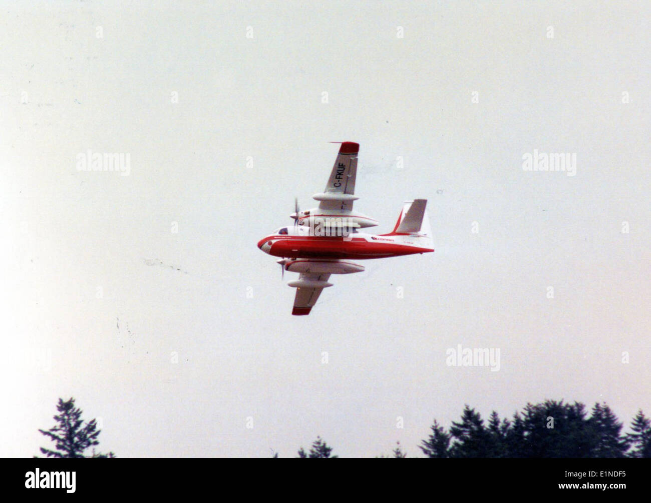 Cette image montre le Grumman CS2F-2 Tracker, un avion de reconnaissance navale et anti-sous-marin utilisé par la Marine royale canadienne. L'avion a été photographié à Abbotsford (Colombie-Britannique) en août 1992. Banque D'Images