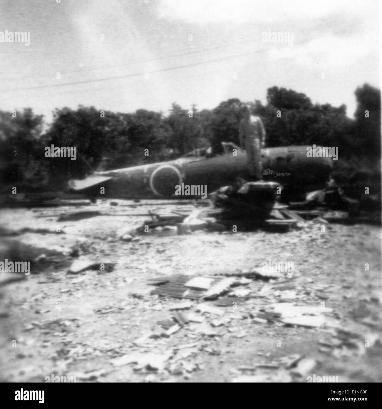 Cette photo fait partie de la collection Charles M. Daniels, qui documente divers sujets liés à l'aviation et fournit un aperçu précieux de l'histoire de l'aviation au milieu du XXe siècle. Banque D'Images