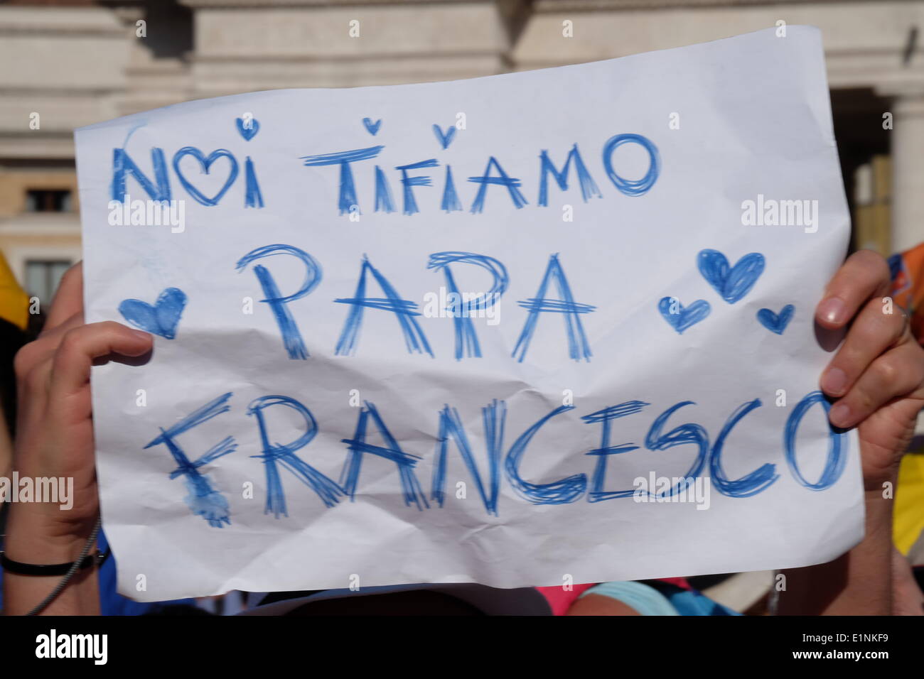 La cité du Vatican. 07Th Juin, 2014. Pape Francis rencontrez l'ICS (Centro Sportivo Italiano, Centre sportif italien) pour les 70 ans de l'association Crédit : Realy Easy Star/Alamy Live News Banque D'Images