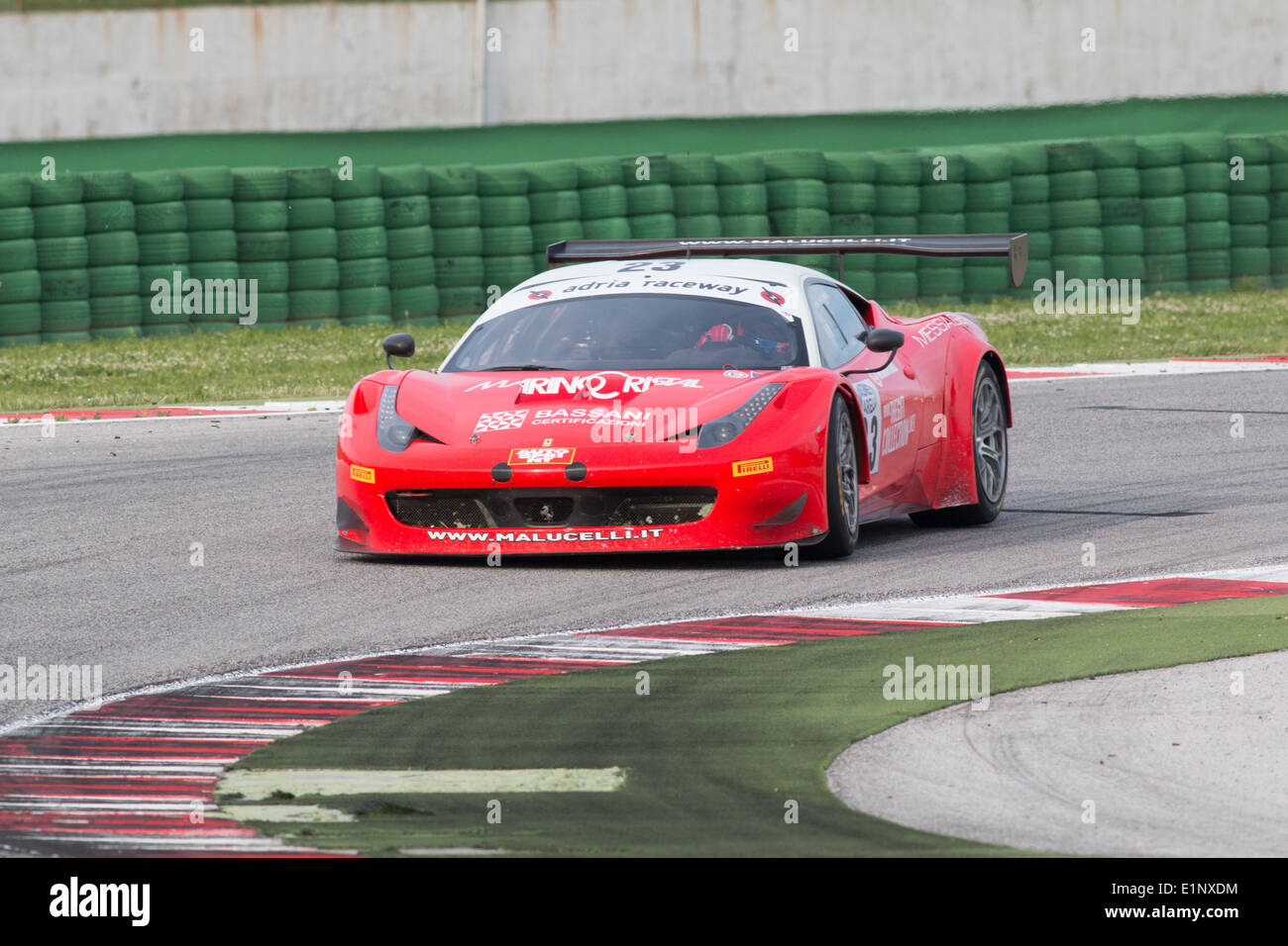 FERRARI 458 ITALIA de Malucelli équipe, entraînée par Matteo MALUCELLI (ITA) et GALASSI Marco (ITA) , de la C.I. Gran Turismo Banque D'Images