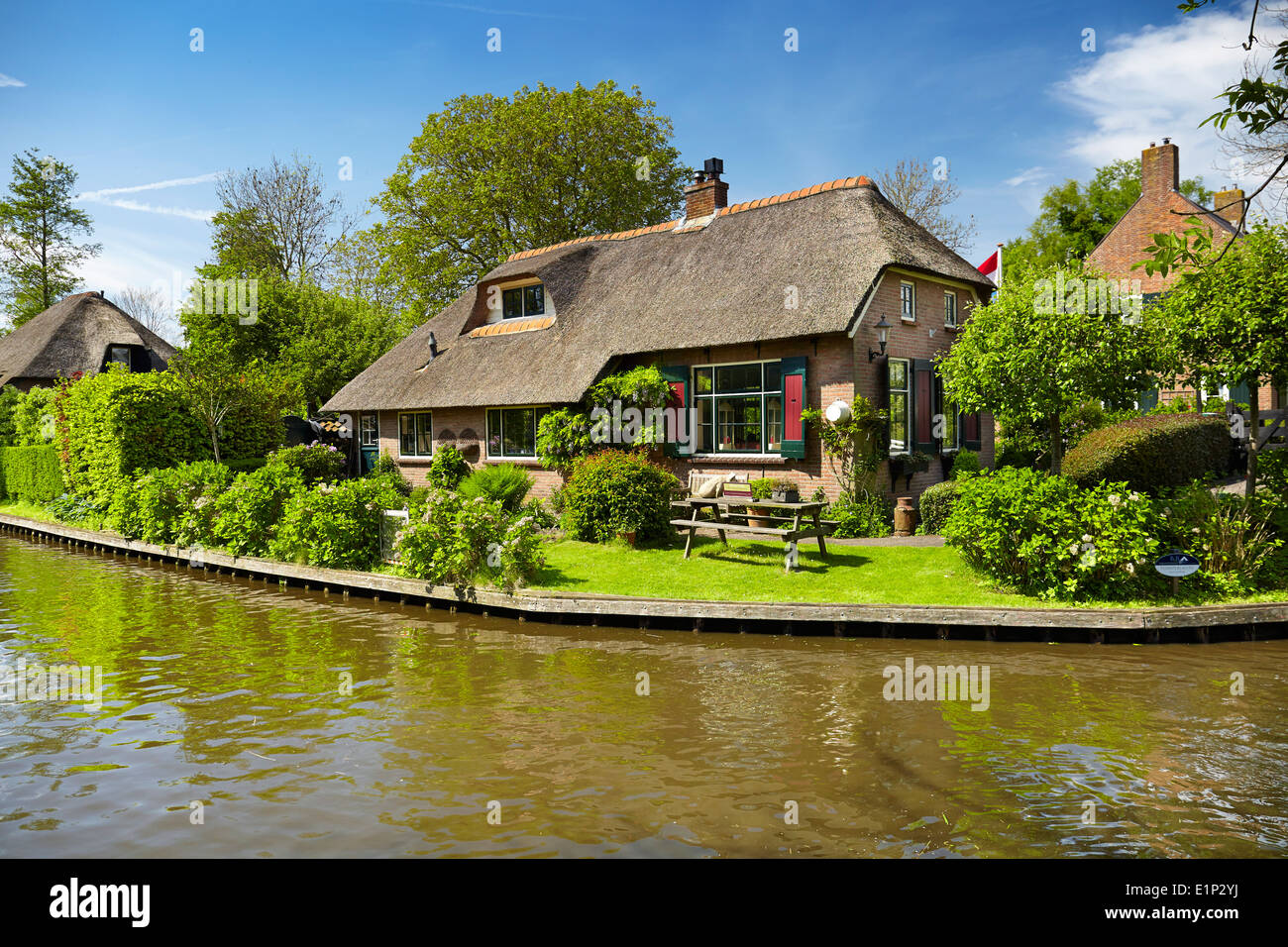 Giethoorn village - Hollande Pays-Bas Banque D'Images