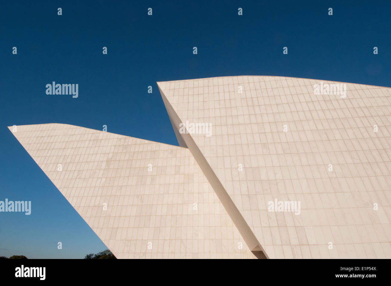 La Nation du Panthéon - Panteão da Pátria - Tancredo Neves à Brasília par l'architecte Oscar Niemeyer Banque D'Images