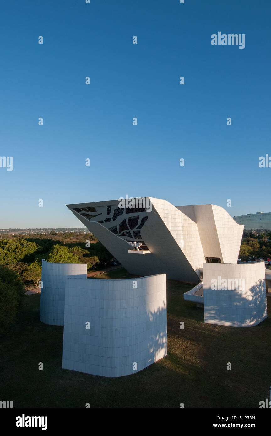 La Nation du Panthéon - Panteão da Pátria - Tancredo Neves à Brasília par l'architecte Oscar Niemeyer Banque D'Images