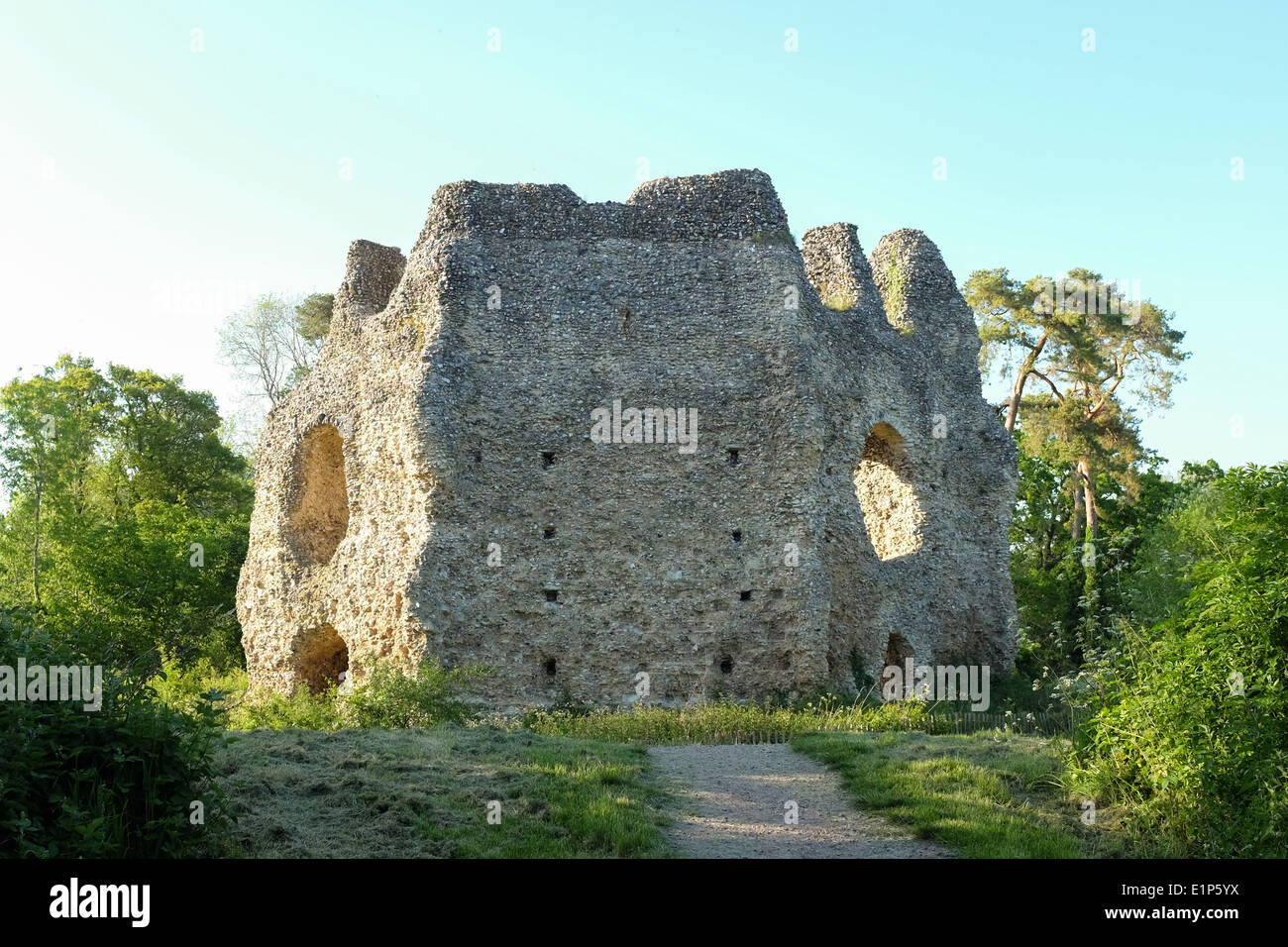 Odiham Castle près de Basingstoke, Hampshire, Angleterre. Banque D'Images