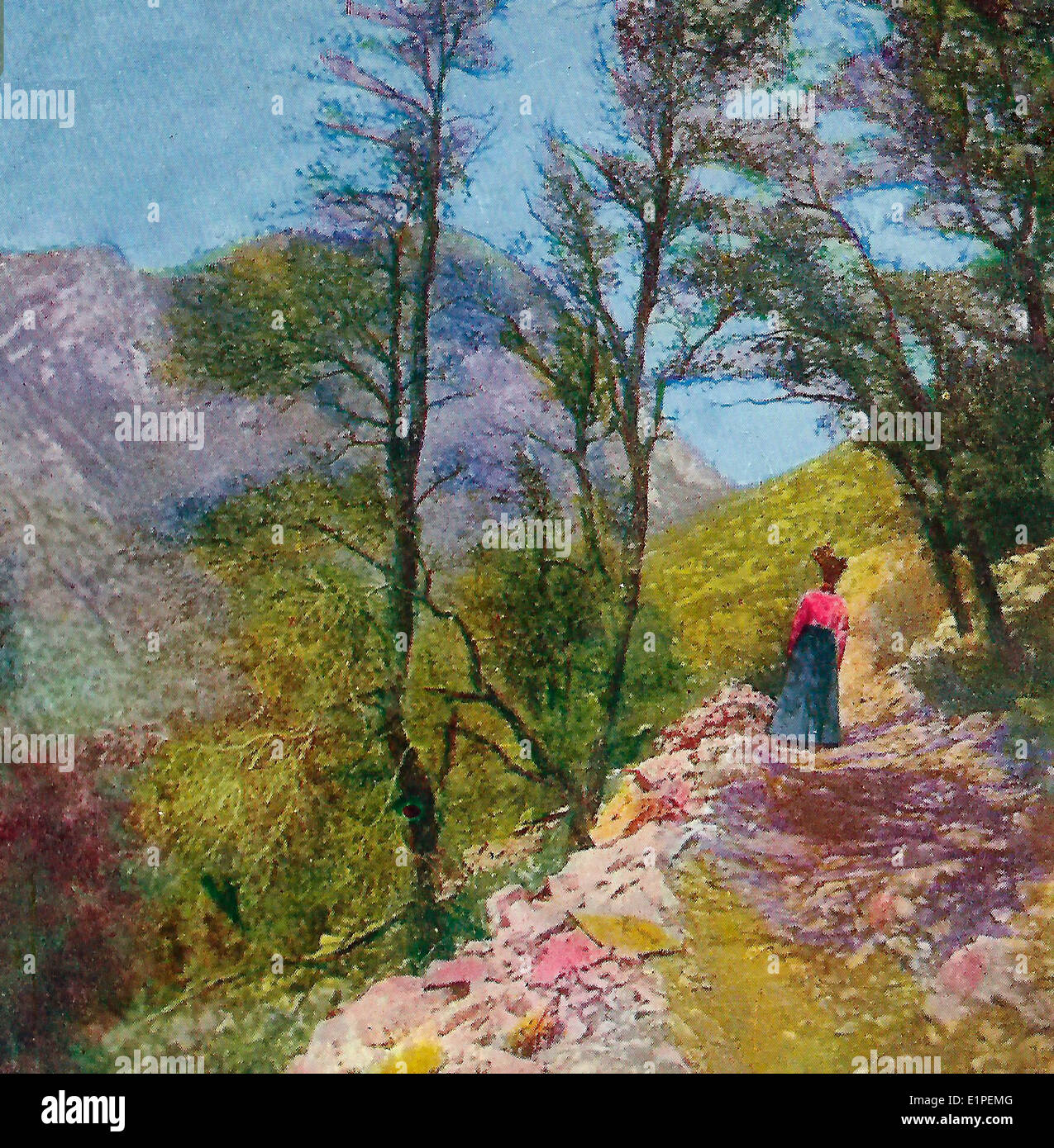 Mt. Lowe Trail, près de Los Angeles, Californie, vers 1900 Banque D'Images