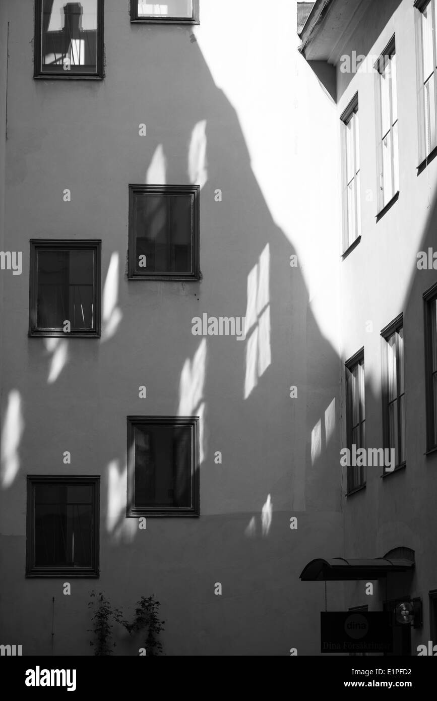 Apartment Building, Stockholm Banque D'Images