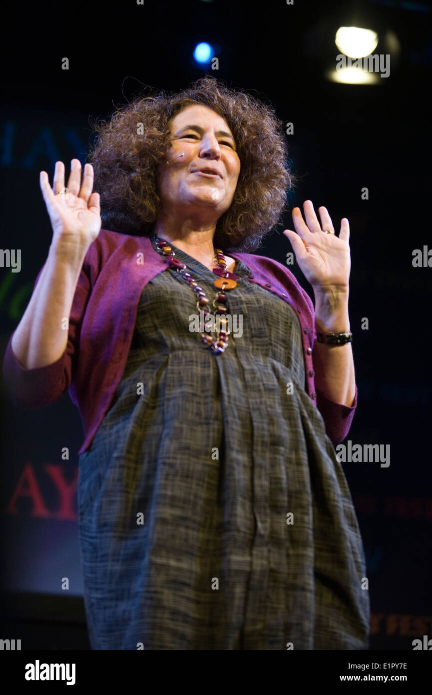 Francesca Simon auteur de 'Horrid Henry' children's books parle de son travail à Hay Festival 2014 ©Jeff Morgan Banque D'Images