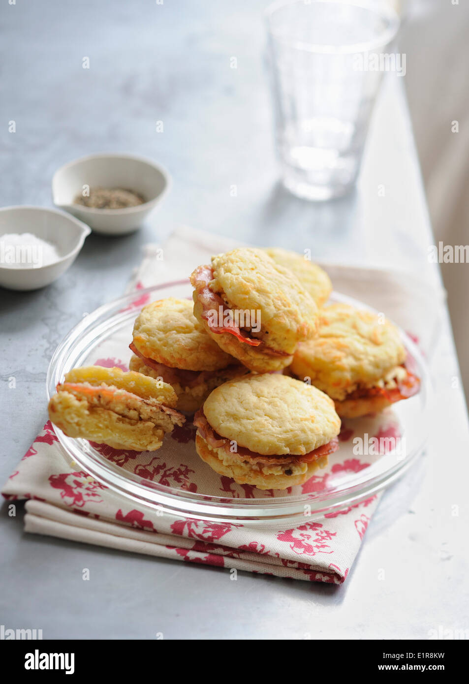 Bacon whoopies Banque D'Images