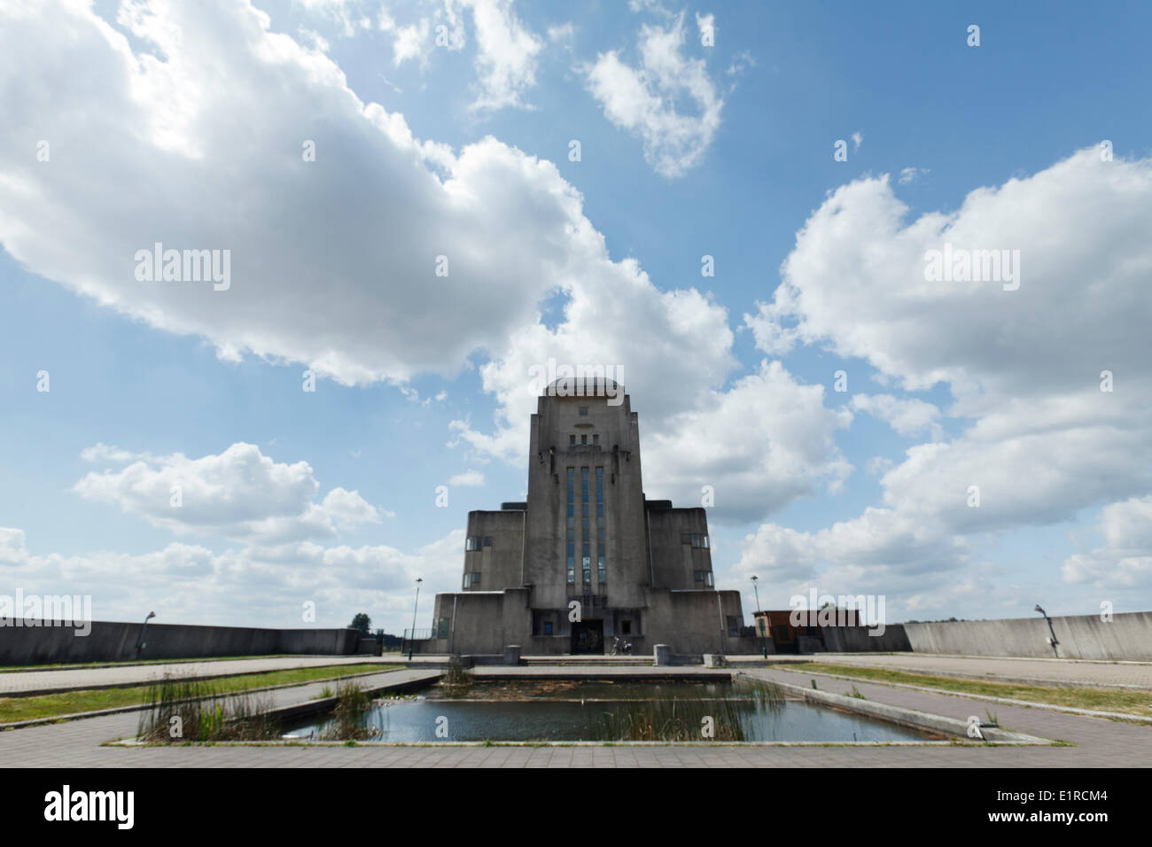 Radio Kootwijk, bâtiment A, un bâtiment historique sur la Veluwe Nature Park Banque D'Images